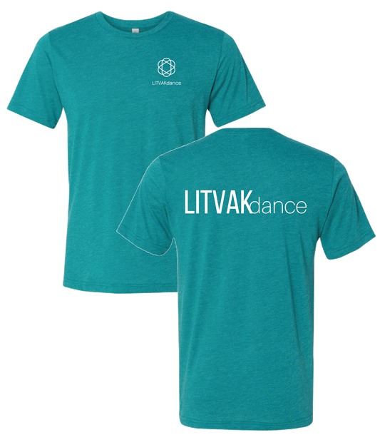 LITVAK - Logo Tshirt 3413 teal Triblend