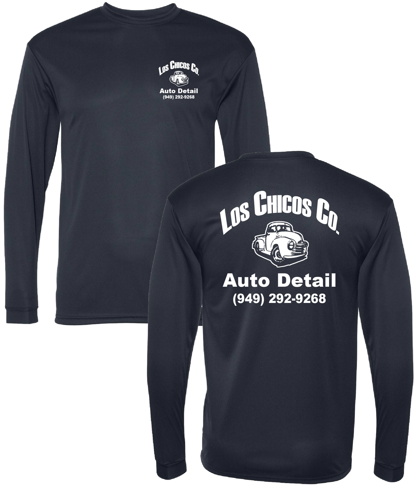 NEW Los Chicos Long Sleeve Tee - Navy DRI FIT