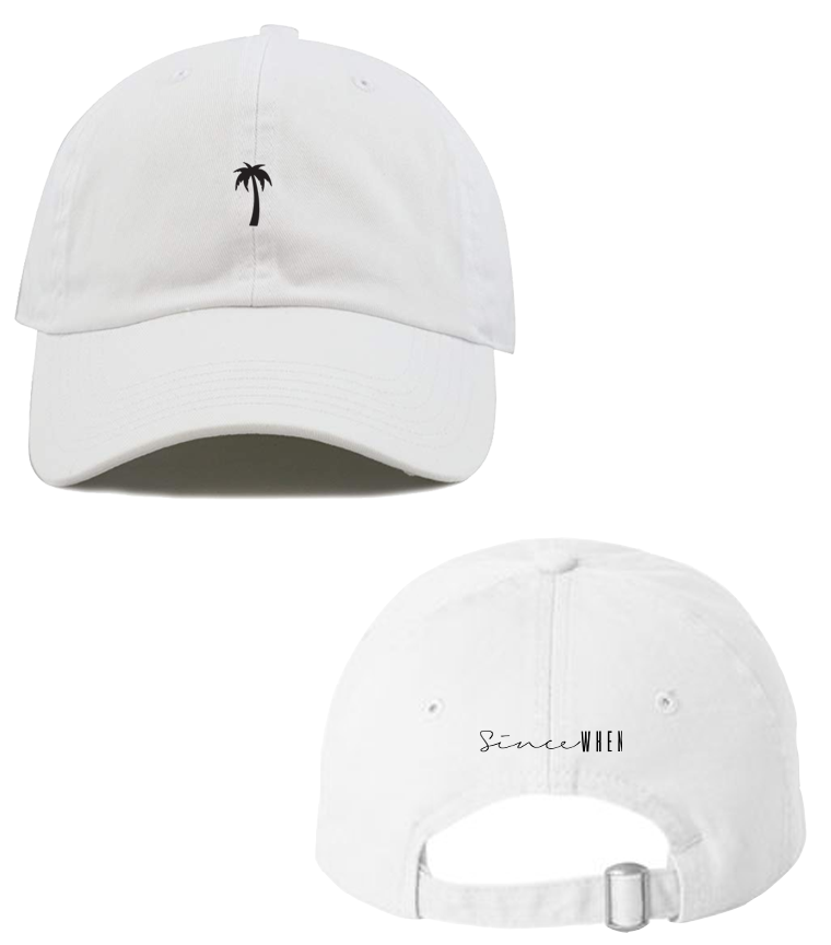 MIKEN - *Embroidered Dad Hat (White)