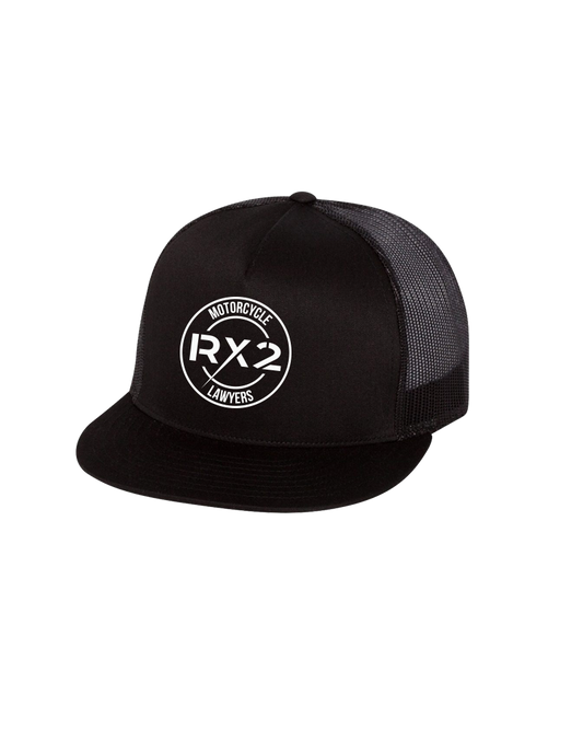 RX2 - Black Snapback (screen print logo)