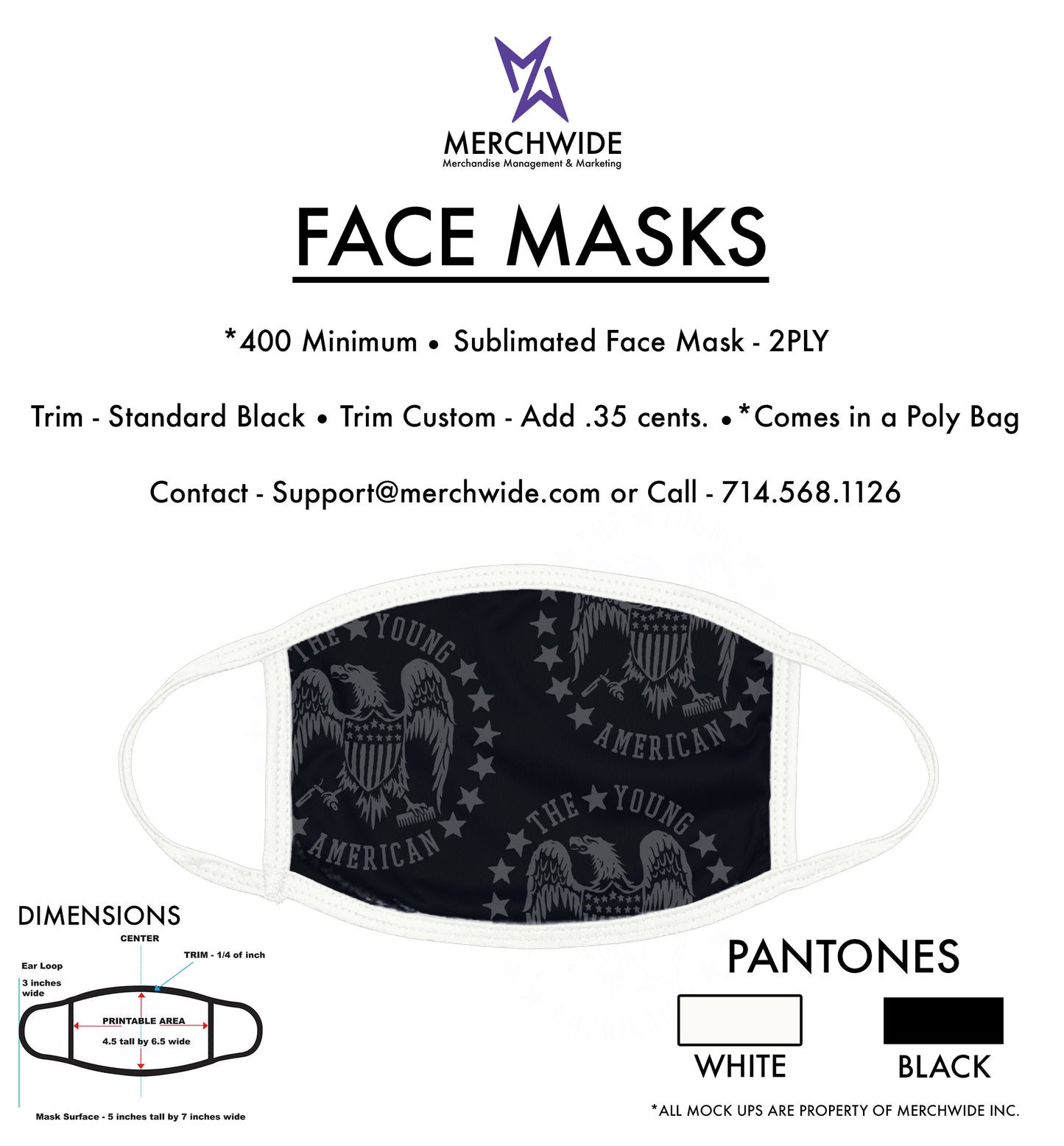 Young American - Sublimation Face Mask V3