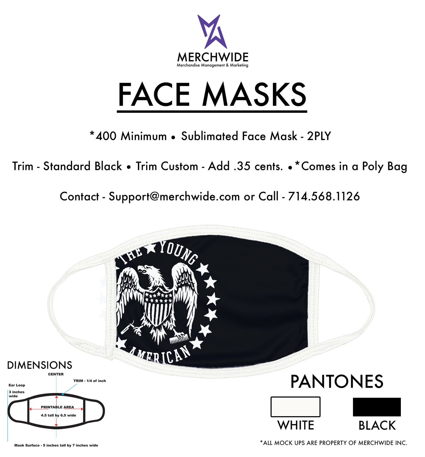 Young American - Sublimation Face Mask V2
