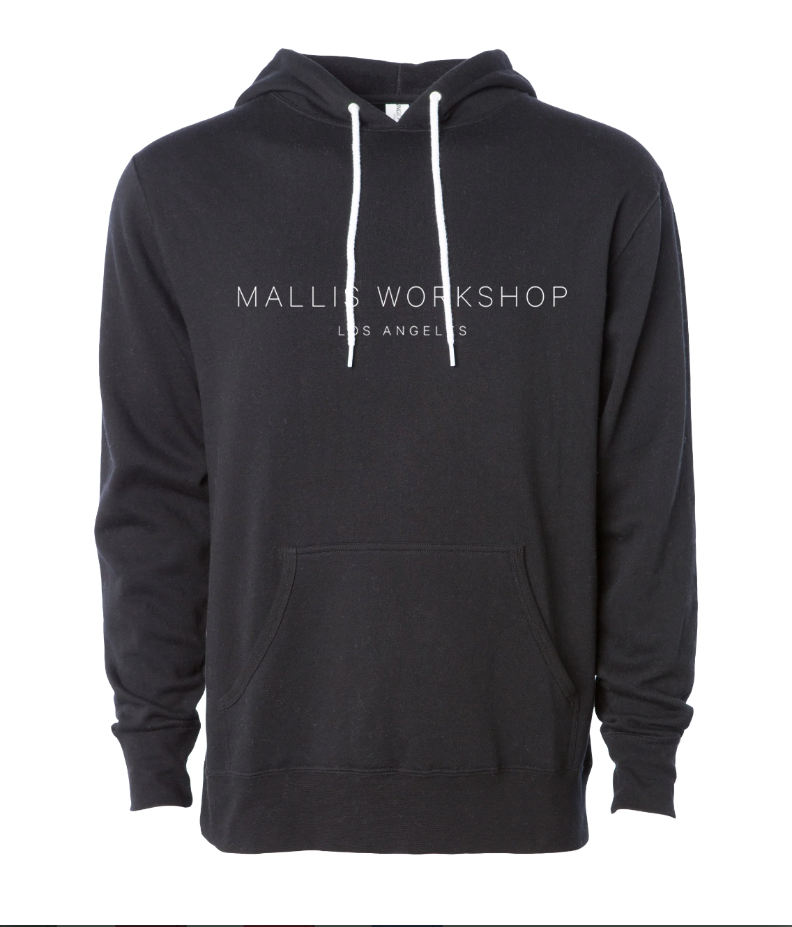 Mallis Workshop Black Hoodie - Full Logo Chest