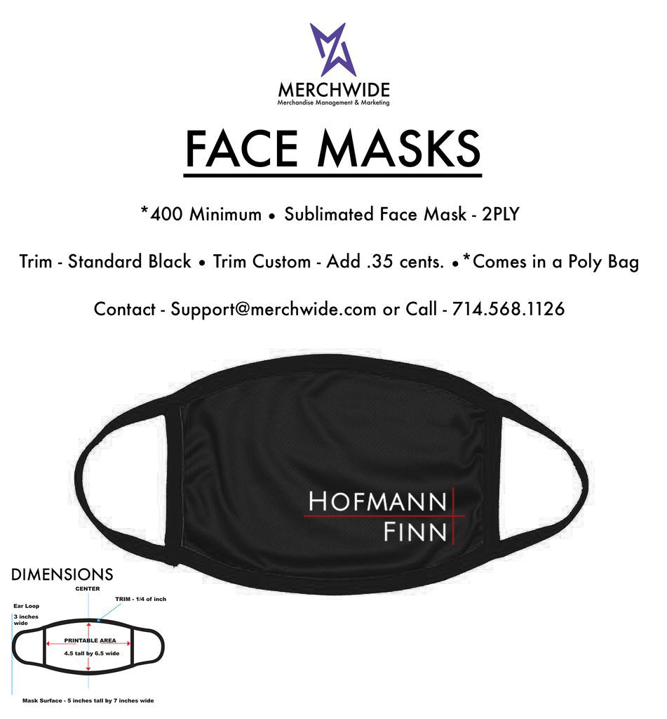 Hofmann Finn -  Sublimated Custom FaceMask - V1