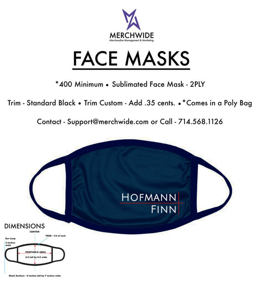 Hofmann Finn -  Sublimated Custom FaceMask - V2