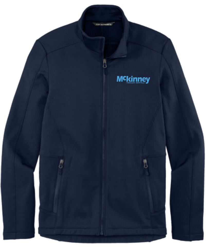 Mckinney - Port Authority® Grid Fleece Mens Jacket
