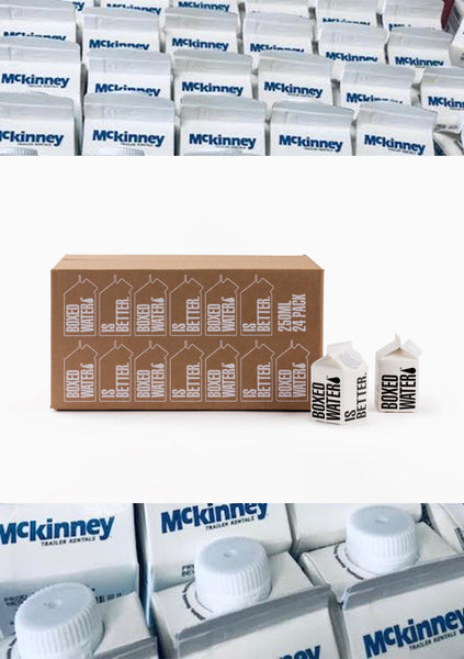 Mckinney - Boxed Water 8.5oz (24 Case Minimum) - With Logo