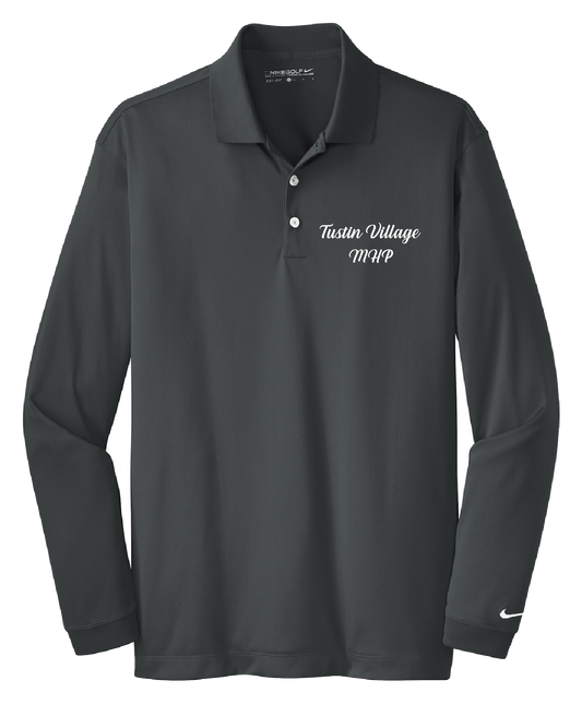 Tustin Village MHP - Mens - Nike Long Sleeve Dri-FIT Stretch Tech Polo