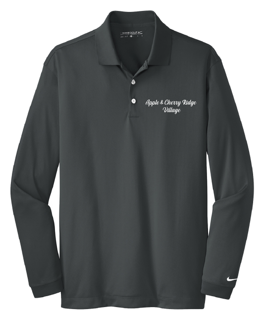 Apple & Cherry Ridge Village - Mens - Nike Long Sleeve Dri-FIT Stretch Tech Polo