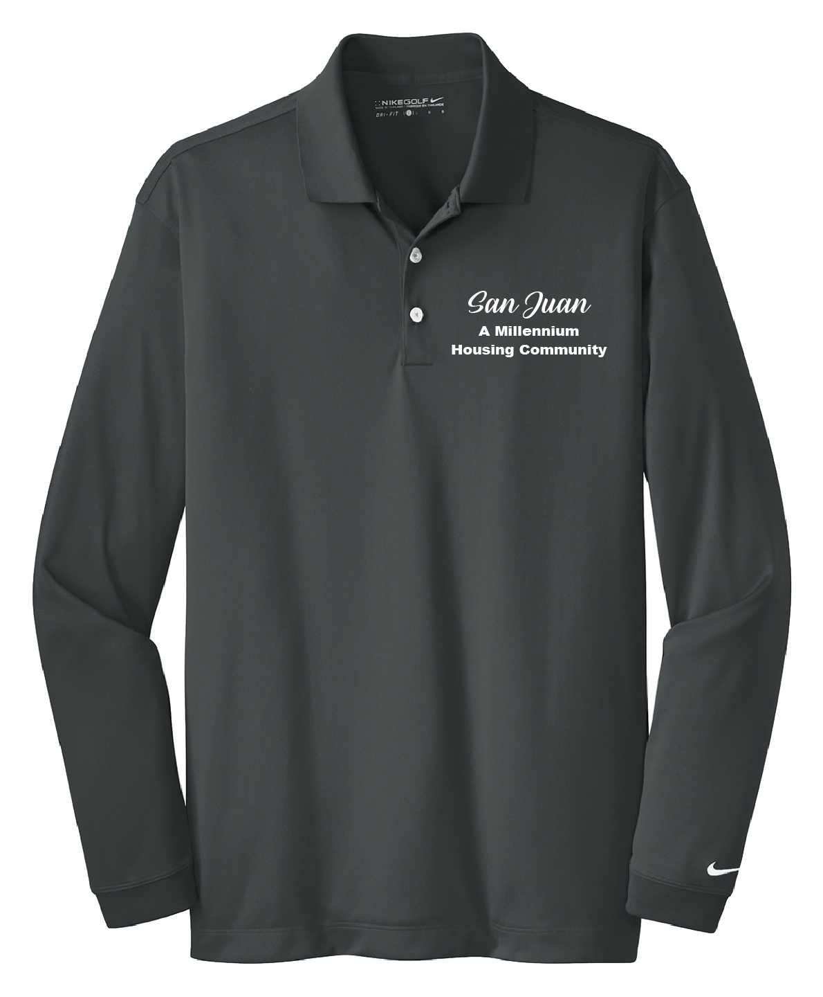 San Juan - Mens - Nike Long Sleeve Dri-FIT Stretch Tech Polo