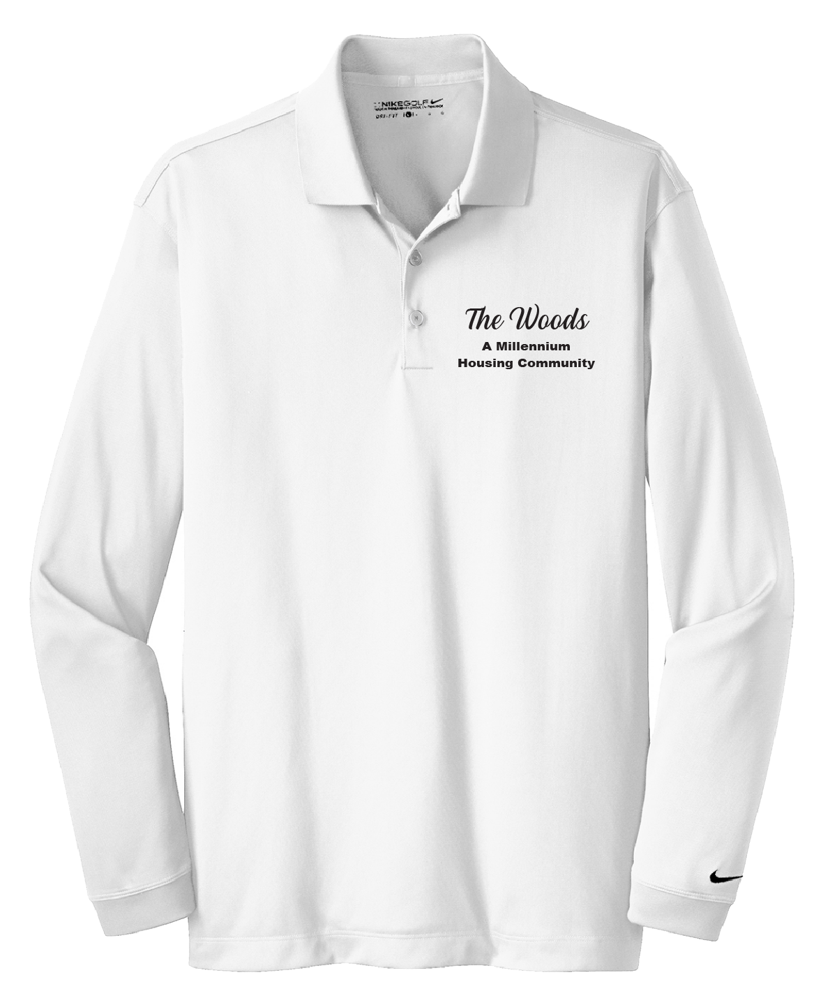 The Woods - Mens - Nike Long Sleeve Dri-FIT Stretch Tech Polo