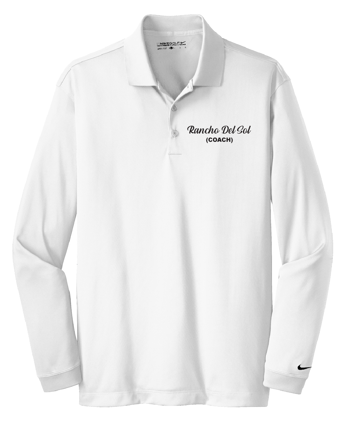 Rancho Del Sol (coach) - Mens - Nike Long Sleeve Dri-FIT Stretch Tech Polo