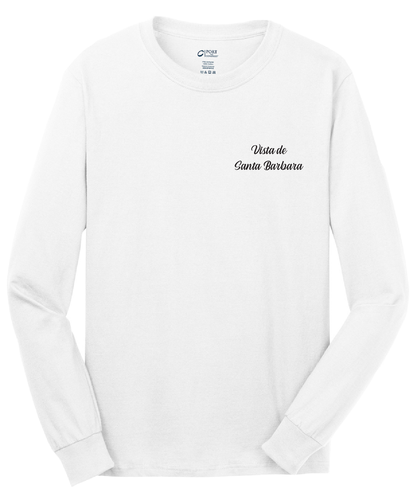 Vista de Santa Barbara - Mens - Port & Company® - Long Sleeve Core Cotton Tee
