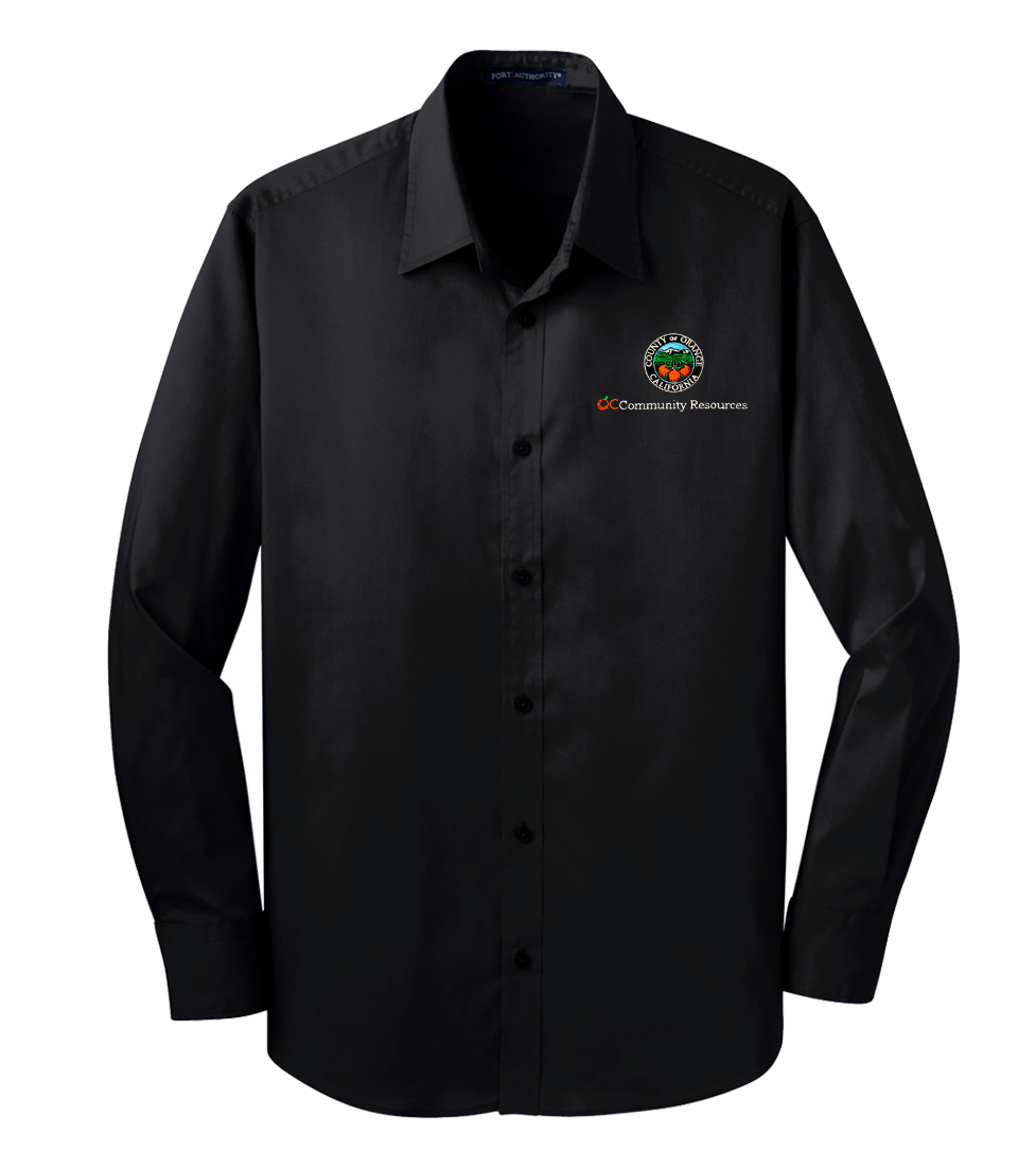 Mens Port Authority® Stretch Poplin Shirt
