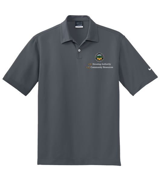 Mens Nike Dri-FIT Pebble Texture Polo (OCHA)