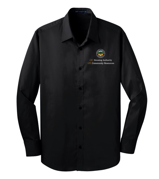 Mens Port Authority® Stretch Poplin Shirt (OCHA)