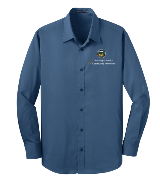 Mens Port Authority® Stretch Poplin Shirt (OCHA)