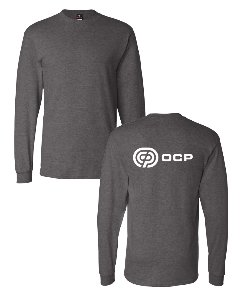 OCP - Back Logo Longsleeve (Beefy Tee - Charcoal Heather)
