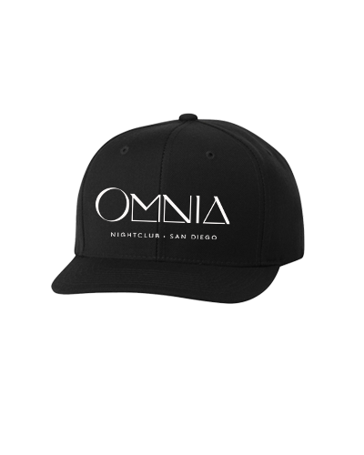Omnia Nighclub - Embroidered Snapback (Black w/ White)