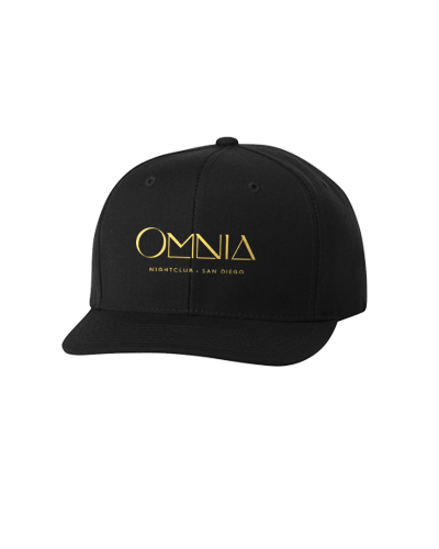Omnia Nighclub - Embroidered Snapback (Black w/ Gold)