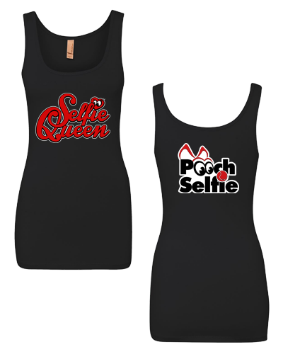 Pooch Selfie Ladies Tank