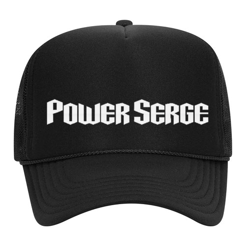 Power Serge Logo Hat - Black (1 Color Logo)