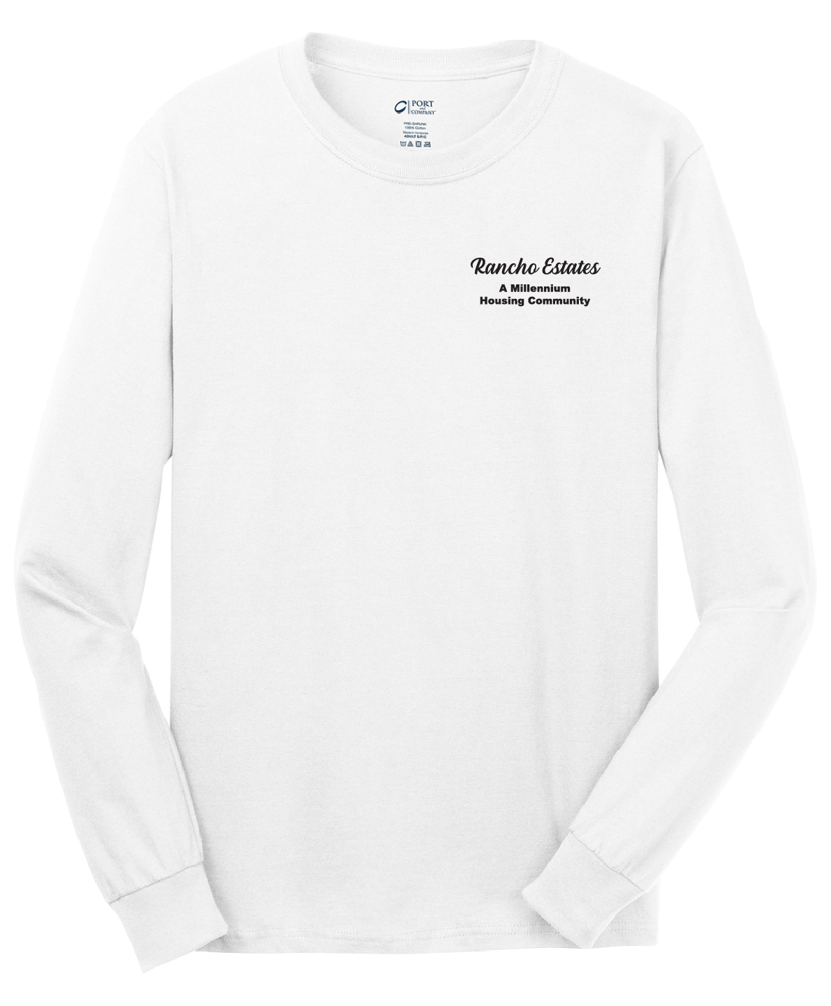 Rancho Estates - Mens - Port & Company® - Long Sleeve Core Cotton Tee