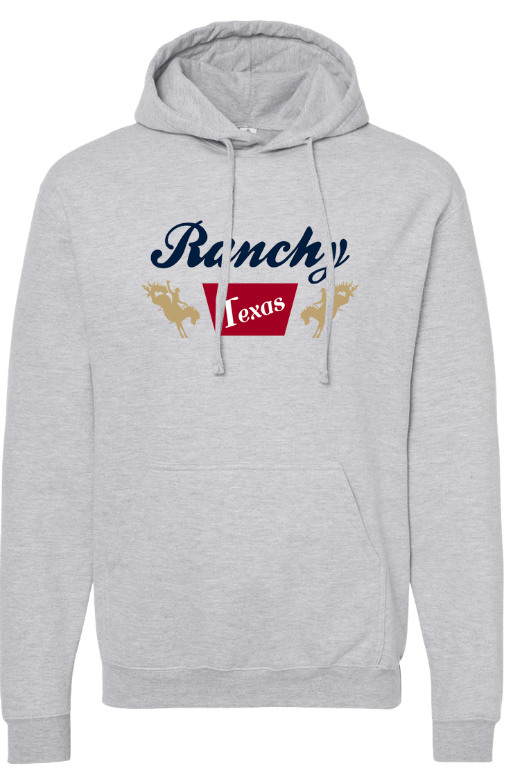 Ranchy Texas Hoodie - Heather Grey