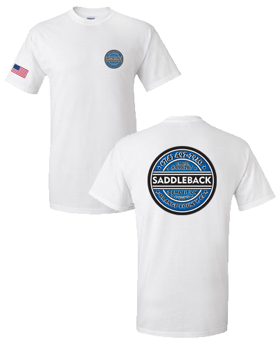 Saddleback Demo- Tee shirt (White) Gildan 2000