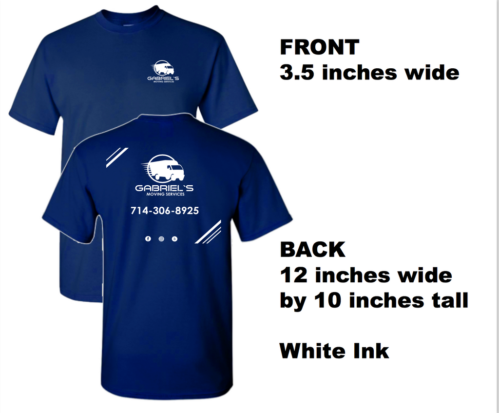 Gabriels Moving - Navy Tee