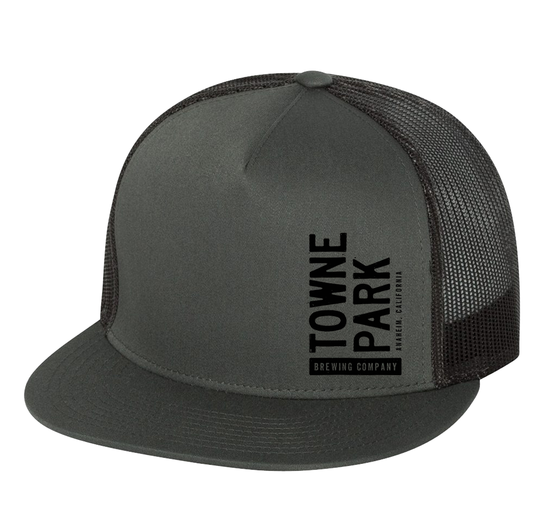 Towne Park - Vertical Logo Mesh Trucker Hat (Grey)