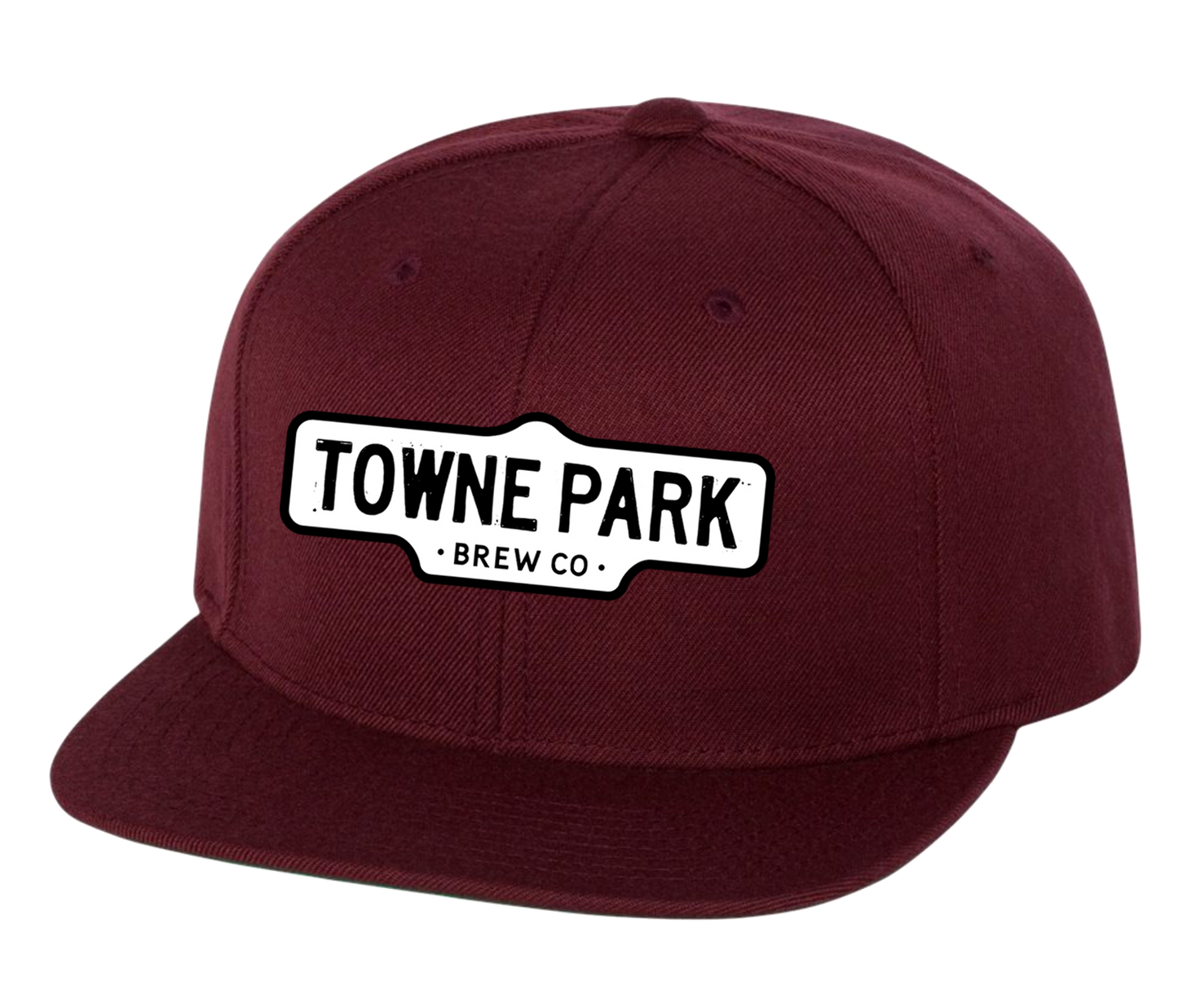 Towne Park - Sign Logo Snapback (Maroon)