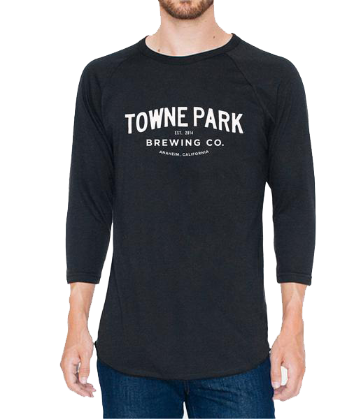 Towne Park - Raglan Script Logo (Black)