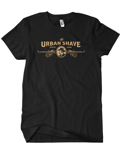 Urban Shave - Front Full Logo Tee (Black)