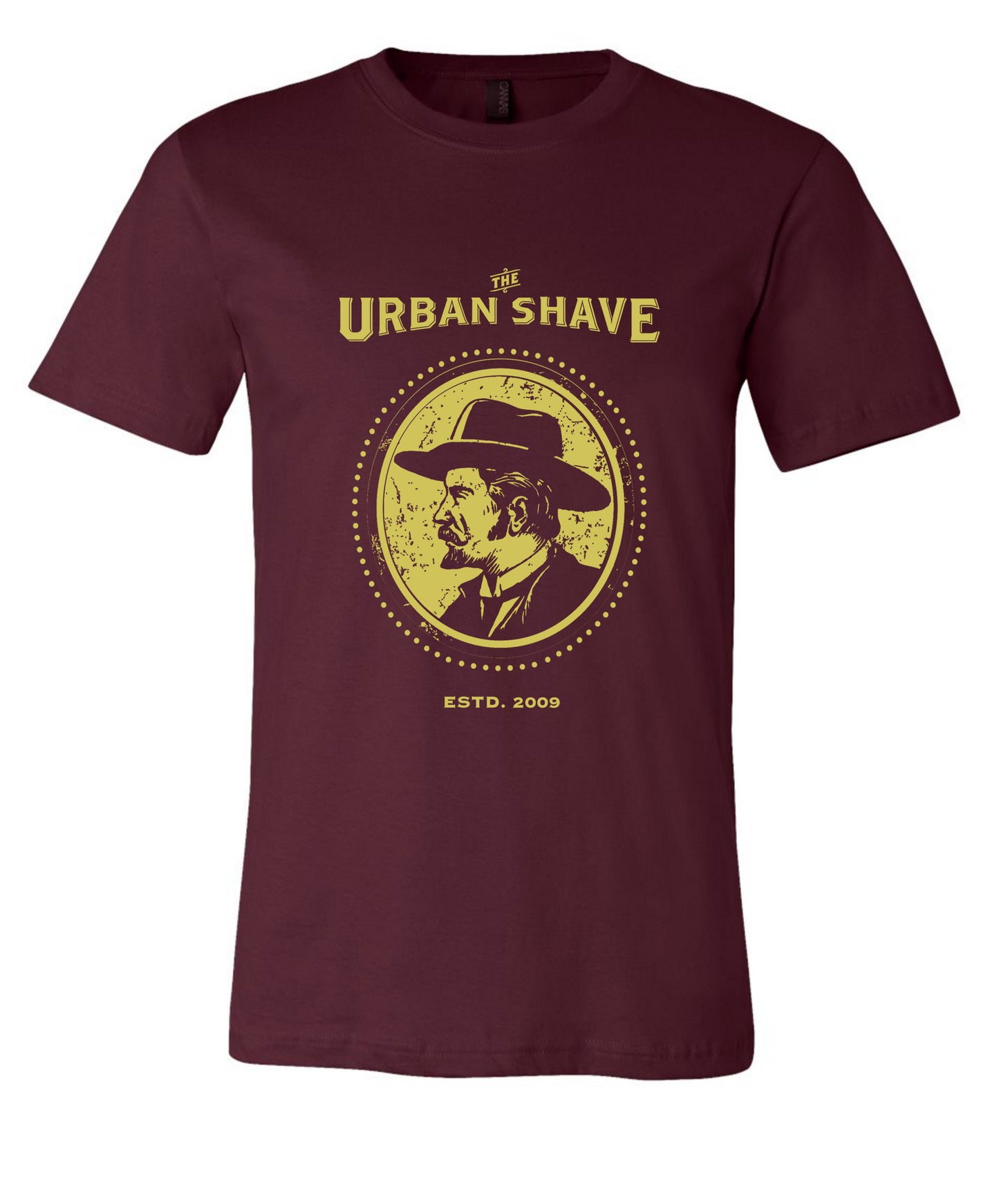 Urban Shave - Icon Tee (Burgundy/Mustard)
