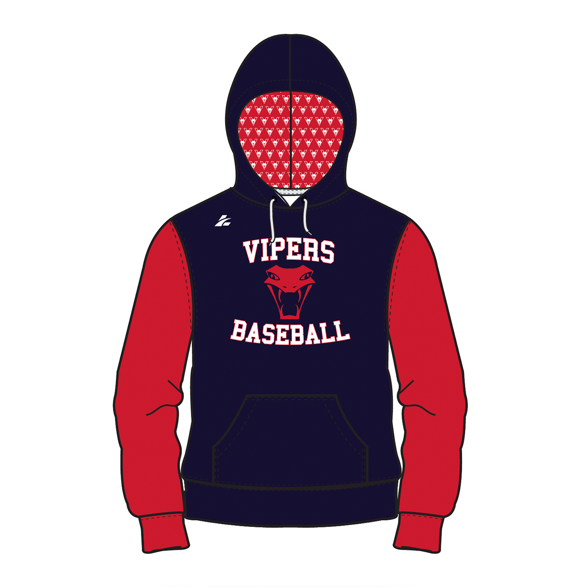 Vipers Hoodie - (Front Print Only) (2.5 Week Turn time)
