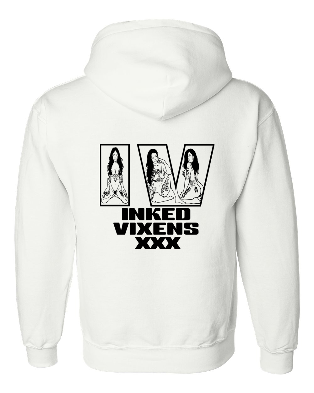 Vixens - White Logo Hoodie