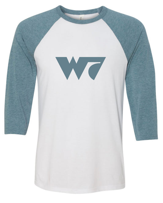 W7 Raglan (White/ Denim)