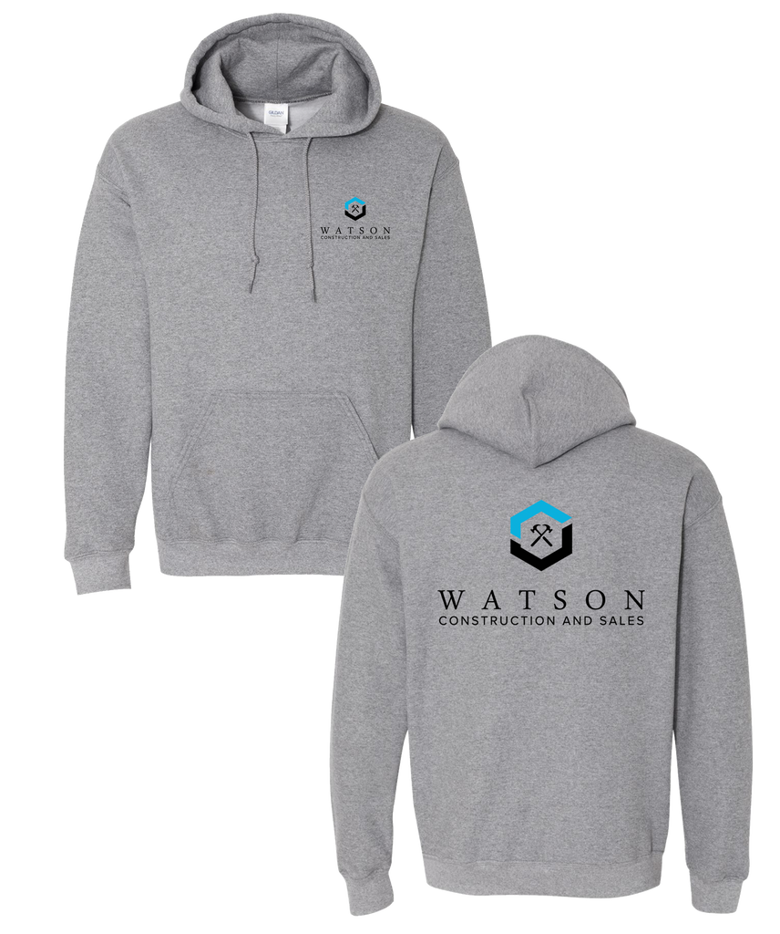Watson Construction - Hooded Pull Over (Premium Heather)
