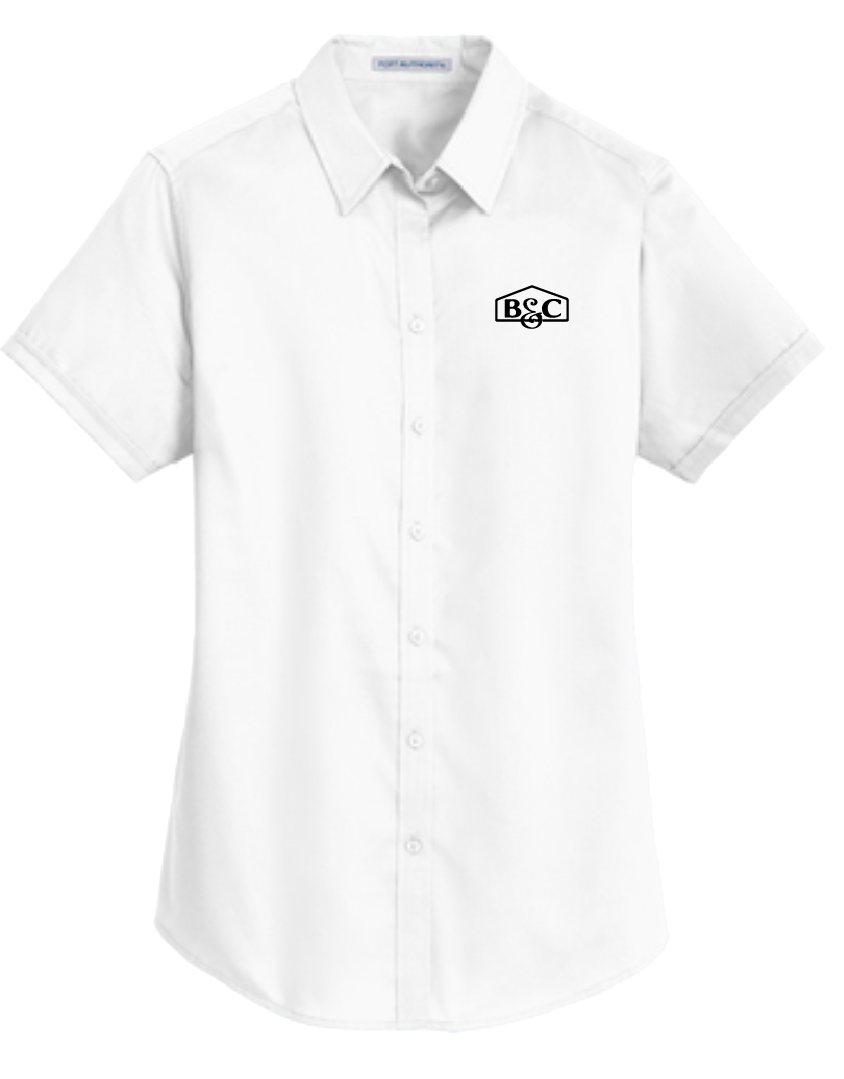 B&C Port Authority® Ladies Short Sleeve SuperPro™ Twill Shirt