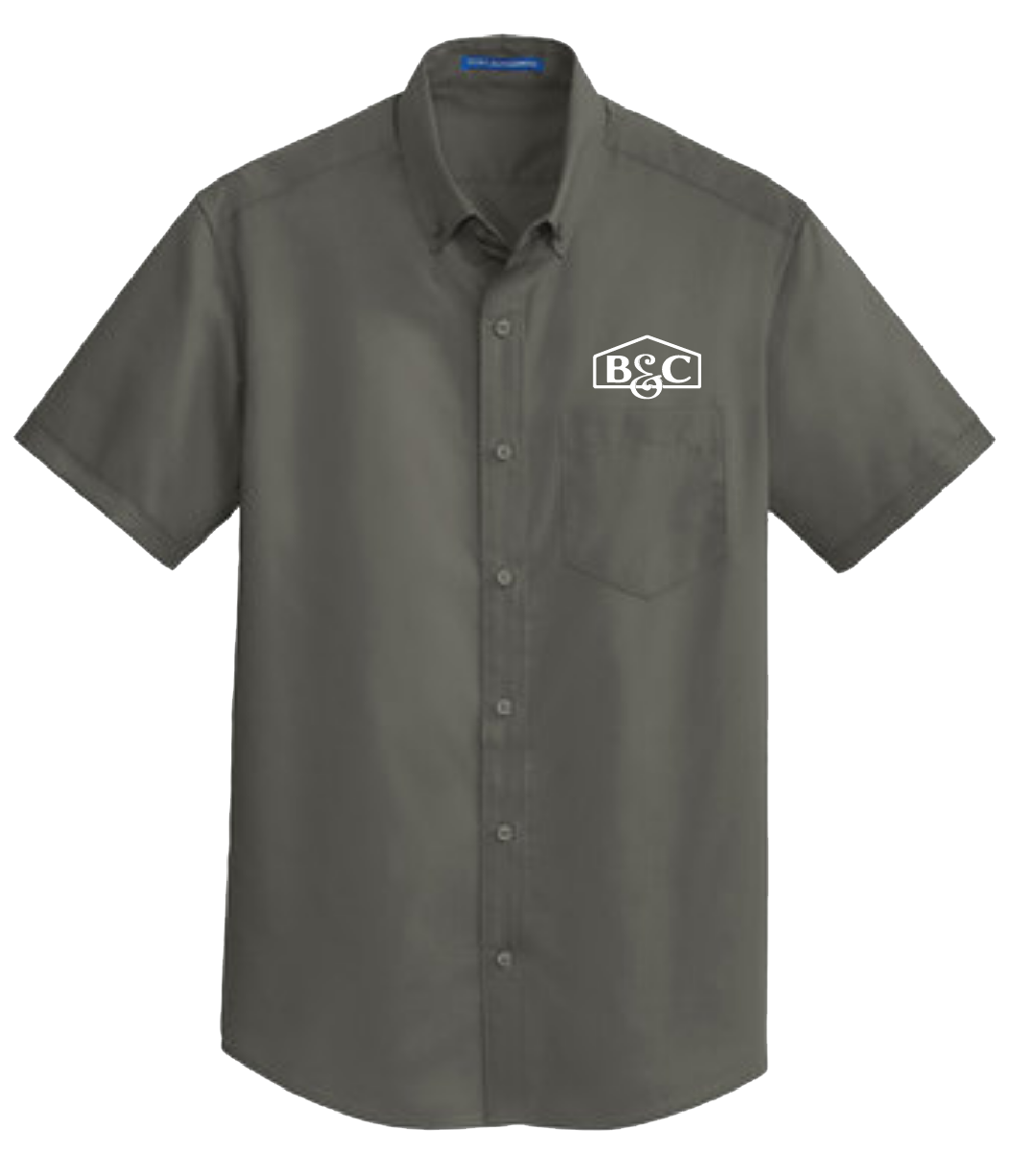B&C Port Authority® Short Sleeve SuperPro™ Twill Shirt